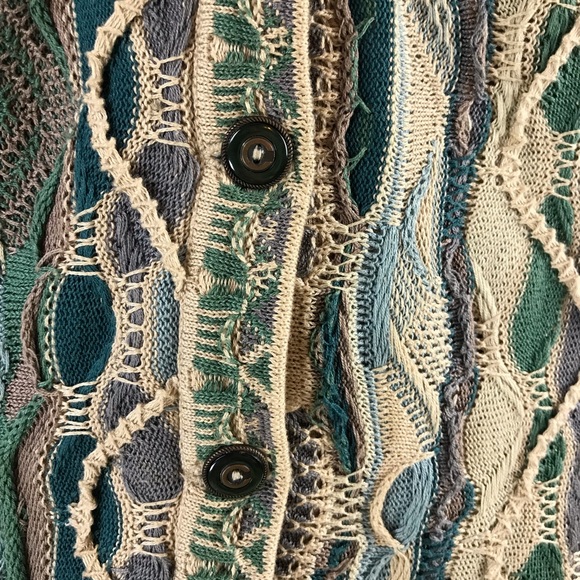 Vtg. 90’s Coogi Button Up Cardigan Sweater Sz. M - Picture 7 of 8